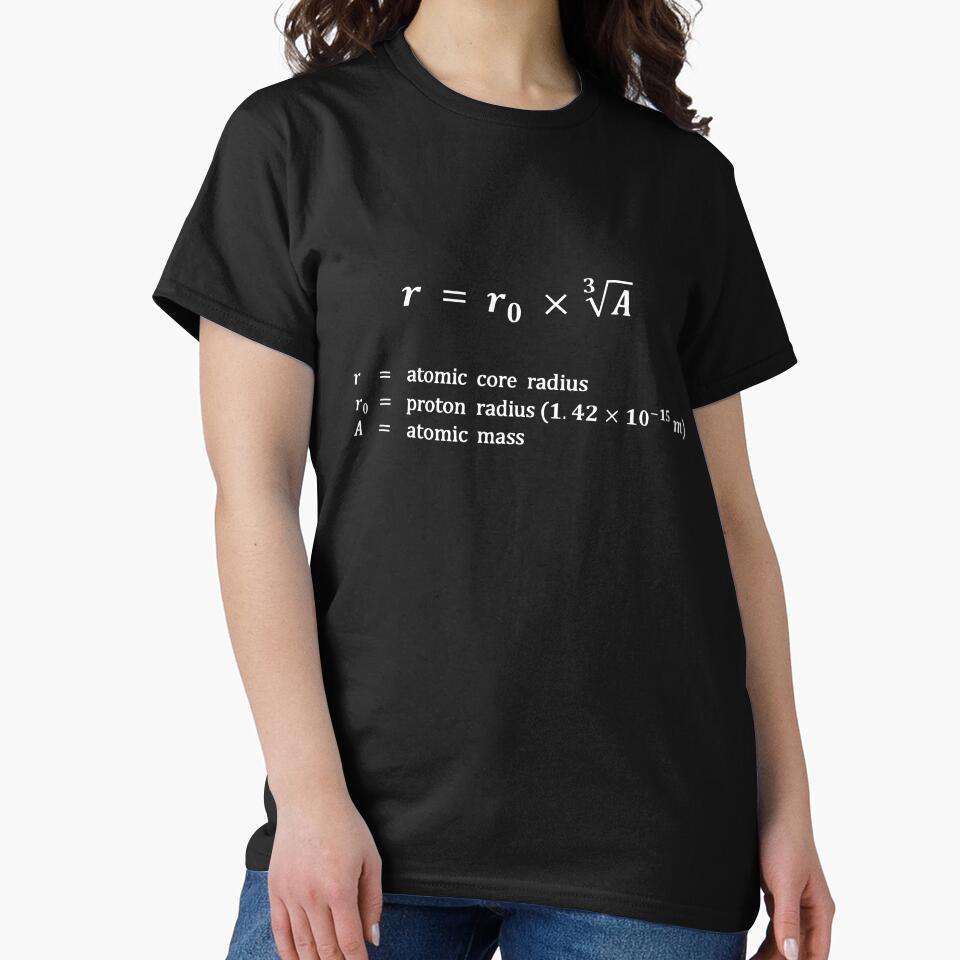 Formula, atomic core radius, white by RosArt100