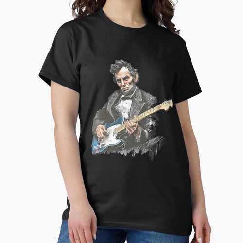 Abraham Lincoln - Funny Abraham Lincoln Guitar, Vintage History Music, Abe Lincoln  Gift for Music Lover , 1776-2026 USA 250th Anniversary Vintage 4th of July by Jeffasmooren