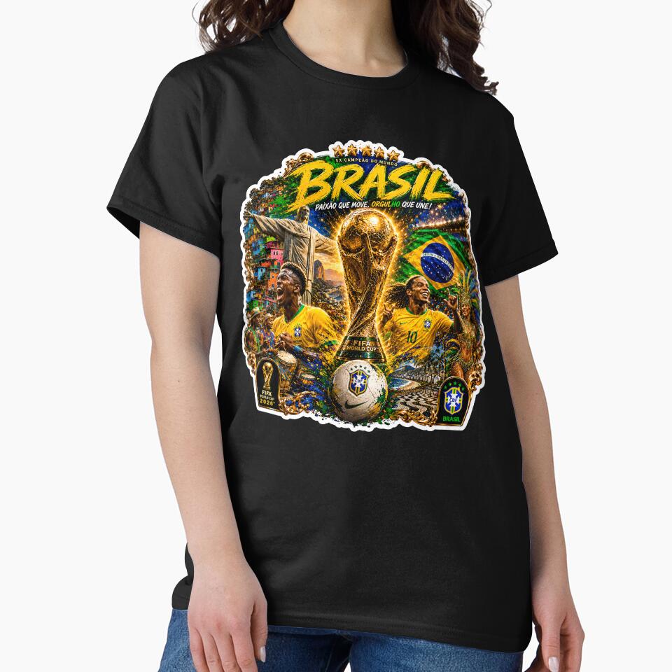 Brazil World Cup 2026 Sticker – Brazilian Football Passion, FIFA Trophy, Rio de Janeiro & Samba Celebration by NorthernDk_art