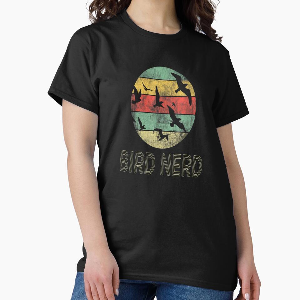 Retro Vintage Birding Bird Nerd Watching Funny Bird Nerd Watcher Gift by SadikShop