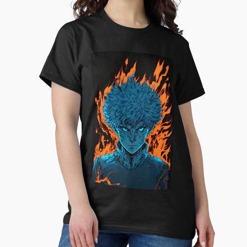 Anime Boy Blue Fire Powerup by Bubblebuk