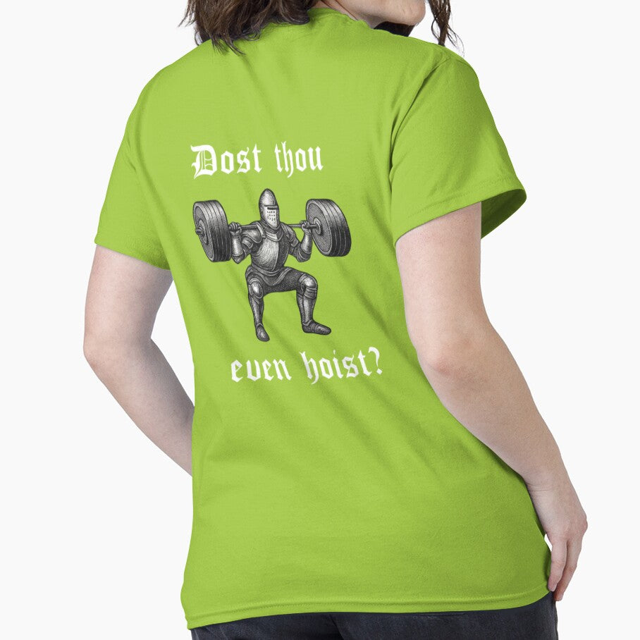 Dost Thou Even Hoist – Medieval Gym Knight Funny Workout Meme by Inkvado