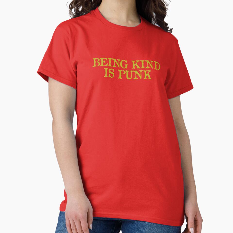 being kind is punk yellow by trinketgal