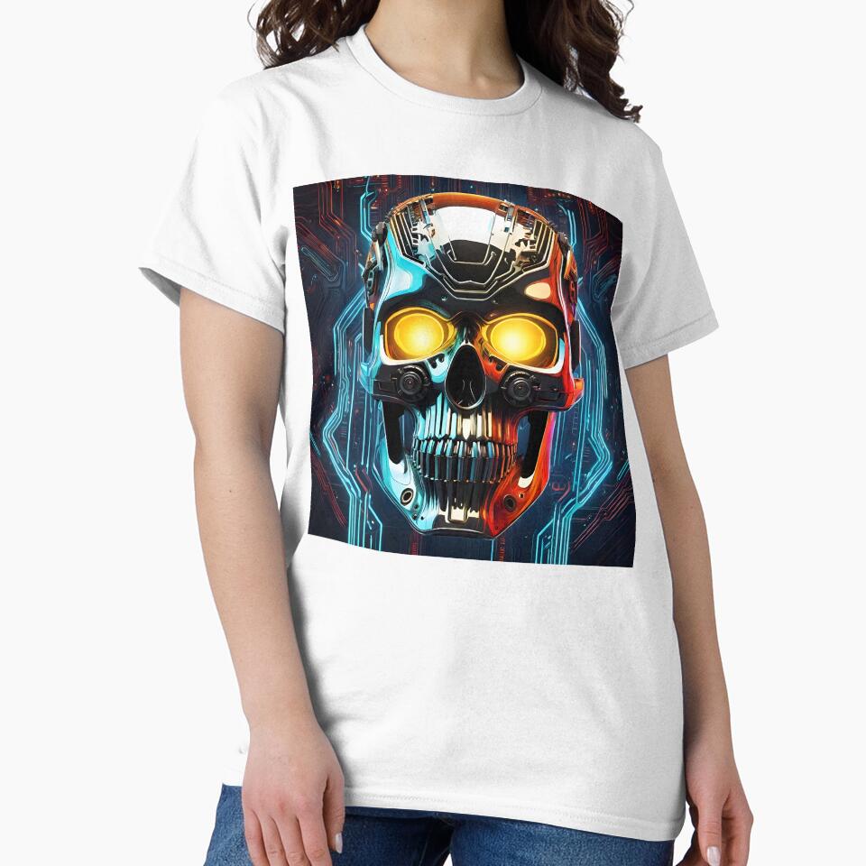 Cyberpunk Chrome Skull by ManateeMerchy