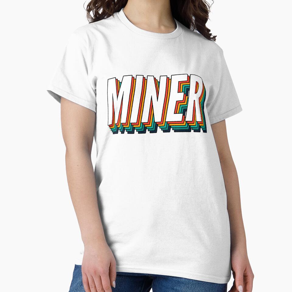 Miner Retro Vintage Label For The Best Miner by SVPOD
