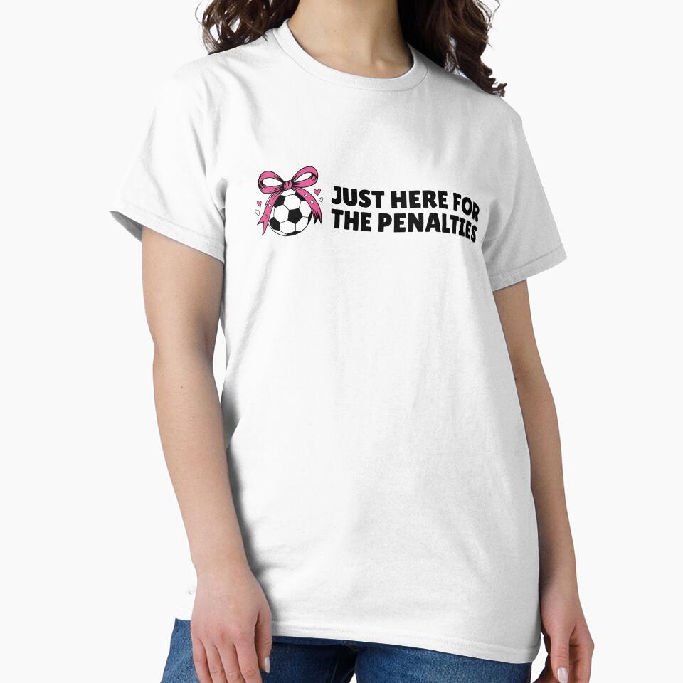 Just Here for the Penalties Cute Soccer Girl by Tattyarts