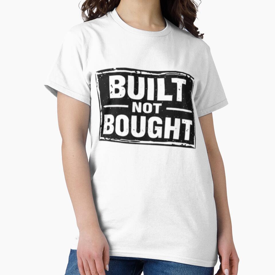 Built Not Bought Gym Motivation Quote by MoodThread