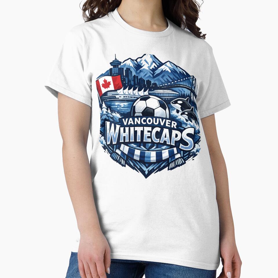 Vancouver Whitecaps Soccer Design Canada Football Fan Shirt Mountain Skyline Orca Graphic MLS Inspired Gift by GarnerSupplyCo