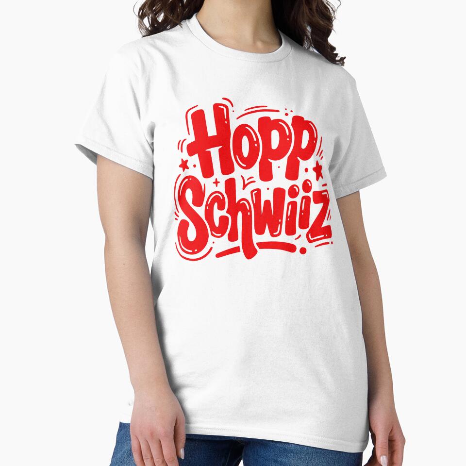 Hopp Schwiiz Swiss National Team Fan Cheer by AntiqueImages