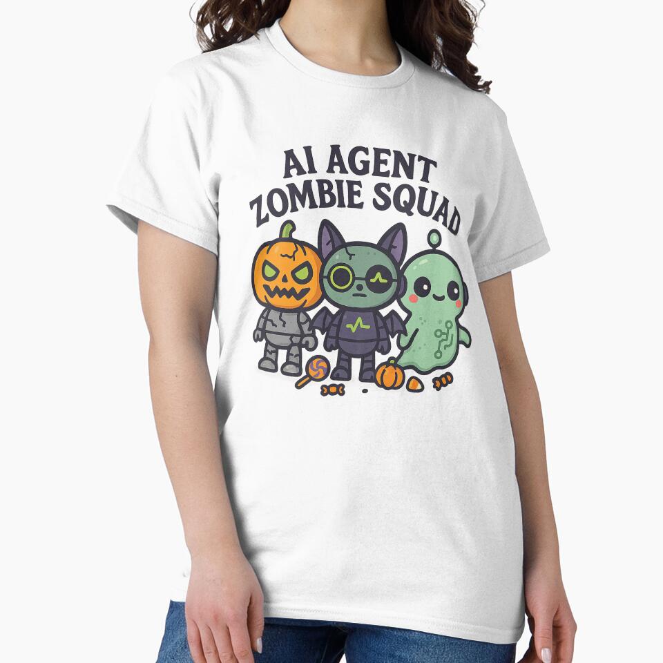 AI Agent Zombie Squad – Cute Tech Halloween Crew Design by mliotard