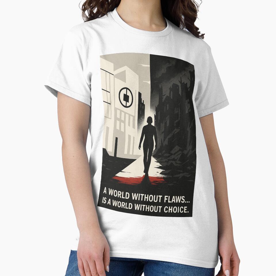 World Without Flaws Dystopian Quote Book Series Merch by Elizarfa