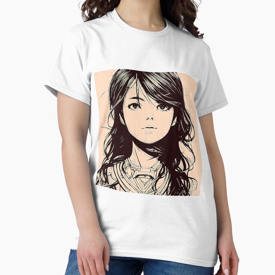 Anime girl coloring page by Mirochan80