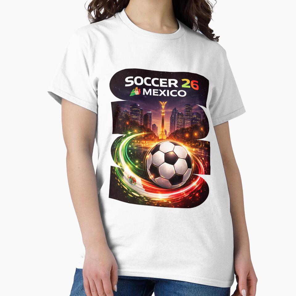 Mexico Soccer 2026 Shirt, Soccer 26 Mexico Fan Tee, Mexico Football Graphic by MK-Charlie