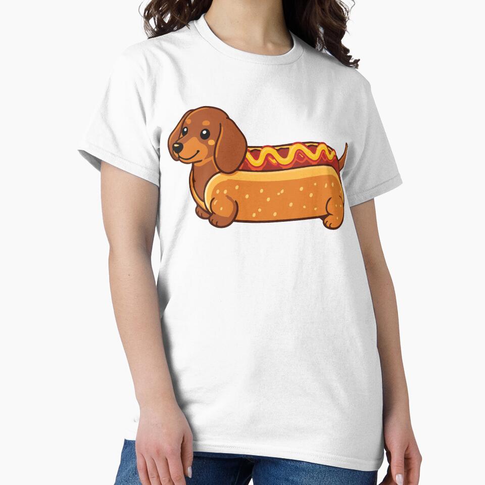 Hot dog dachshund by AbstractArielle