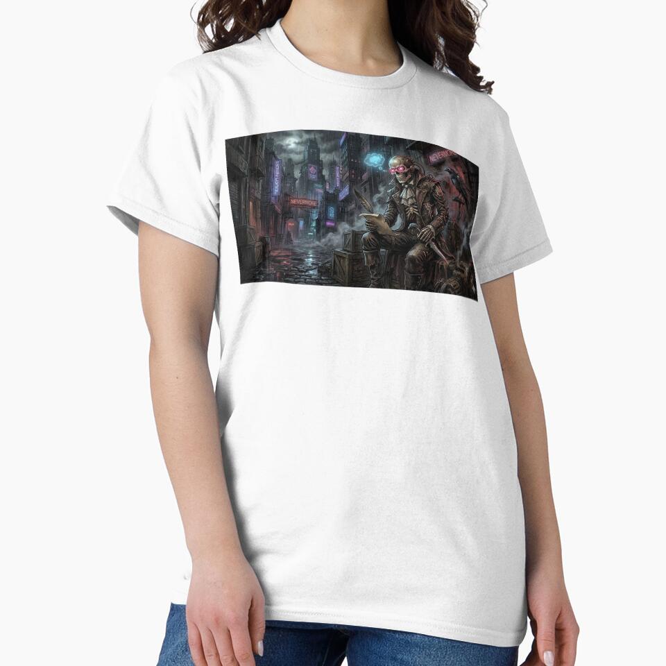 Cyberpunk Survivor in Neon City Dystopian Art by VibeFactoryOfc