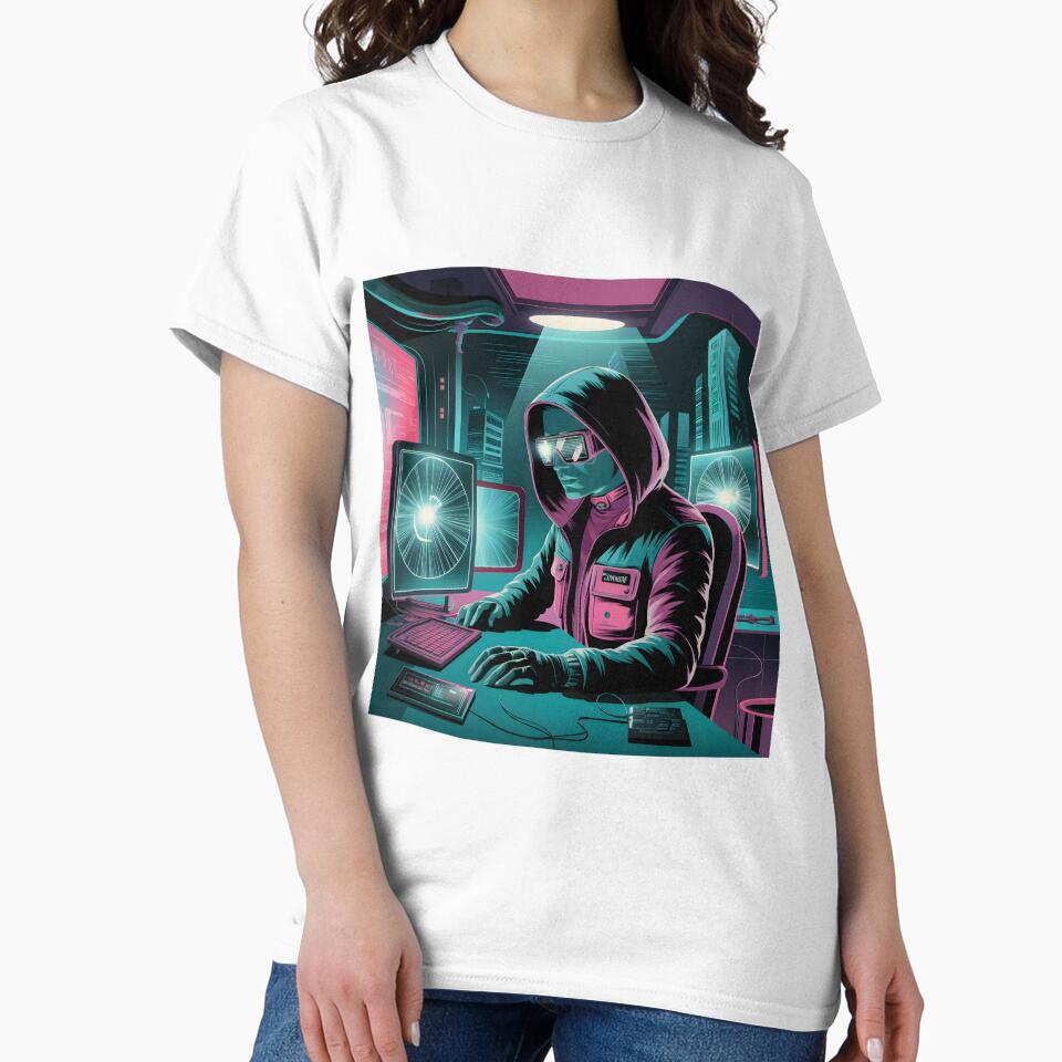 Retro Cyberpunk Neon Hacker Scene by Into The Rabbit Hole