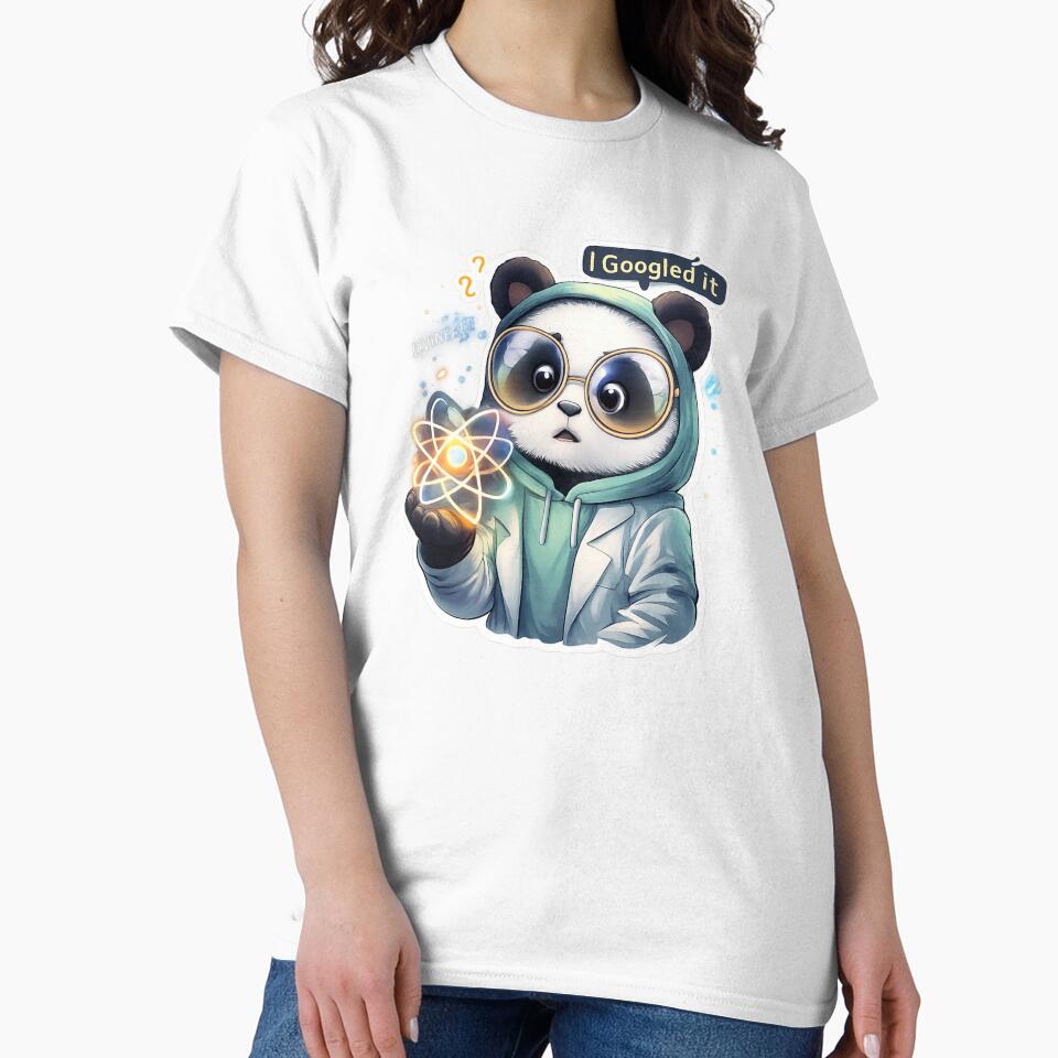 Quantum Panda Sticker | Funny Science Panda Meme Character by RevieusaR