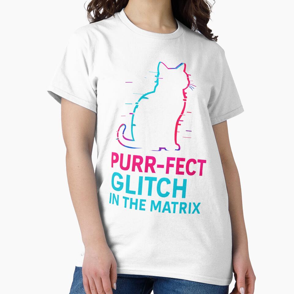 Purr-fect Glitch in the Matrix Cat Humour by TroyTheTerrific