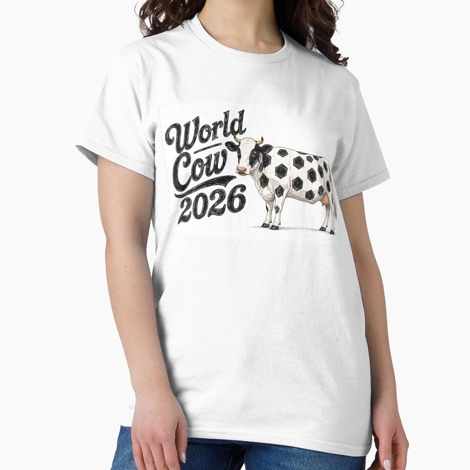 World Cow 2026 - Funny Soccer by Hen-C-Art