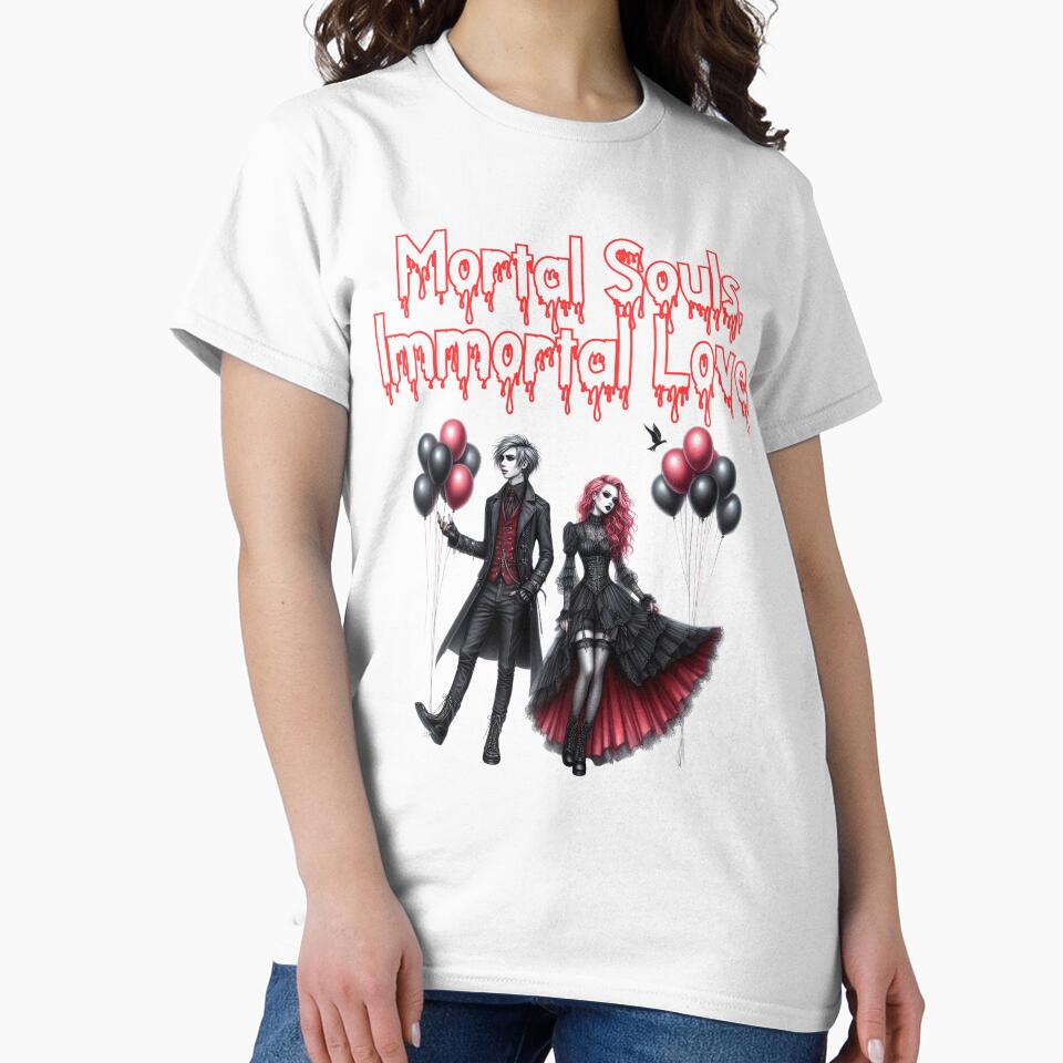 Mortal Souls Immortal Love Goth Valentine's Day by LLdreams