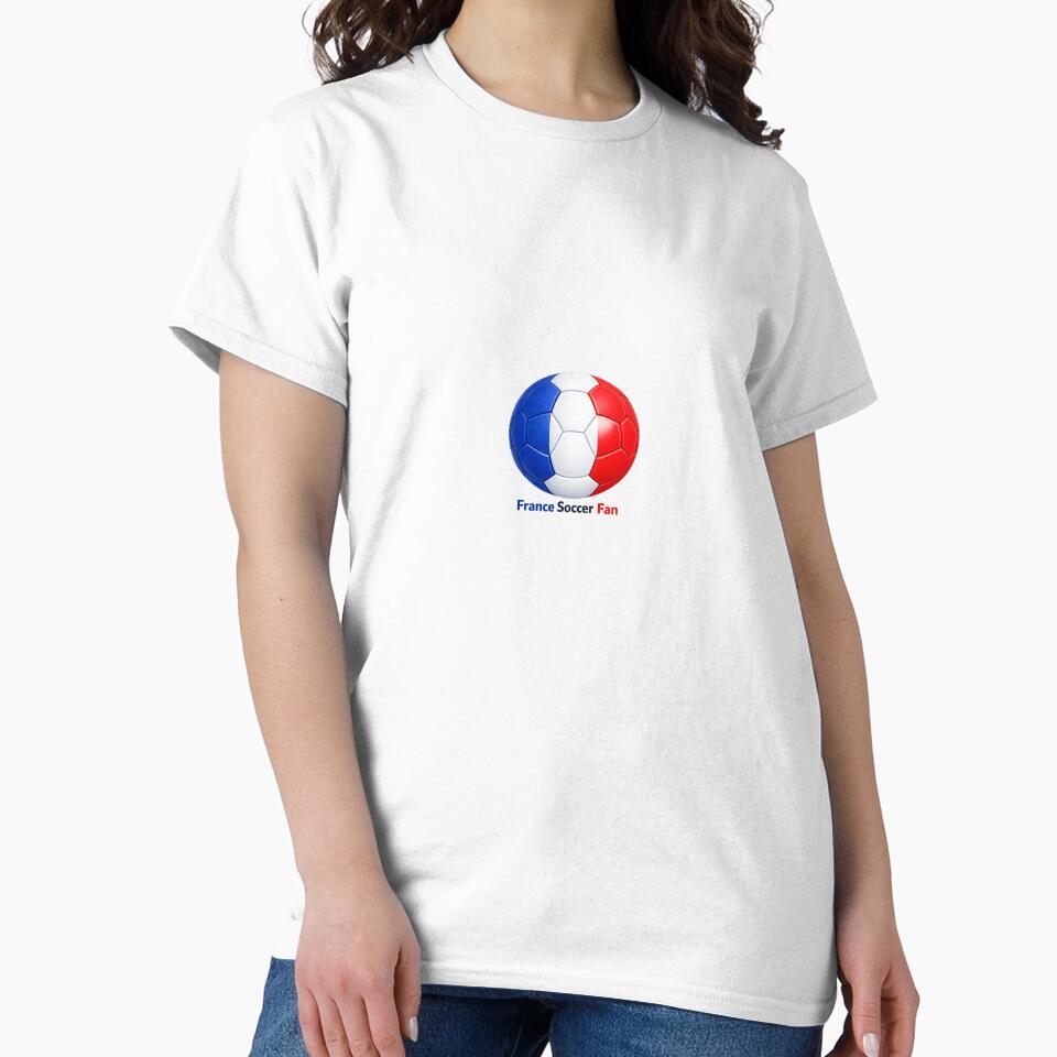France Tricolor Soccer Ball Fan Design by Trionda_Shop