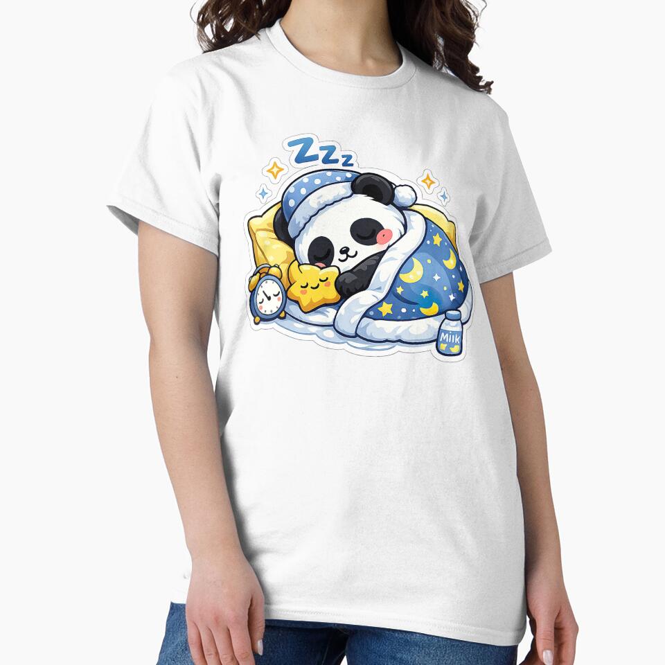 Cute Kawaii Panda, Cute Kawaii Sleeping Panda by graphic-genie