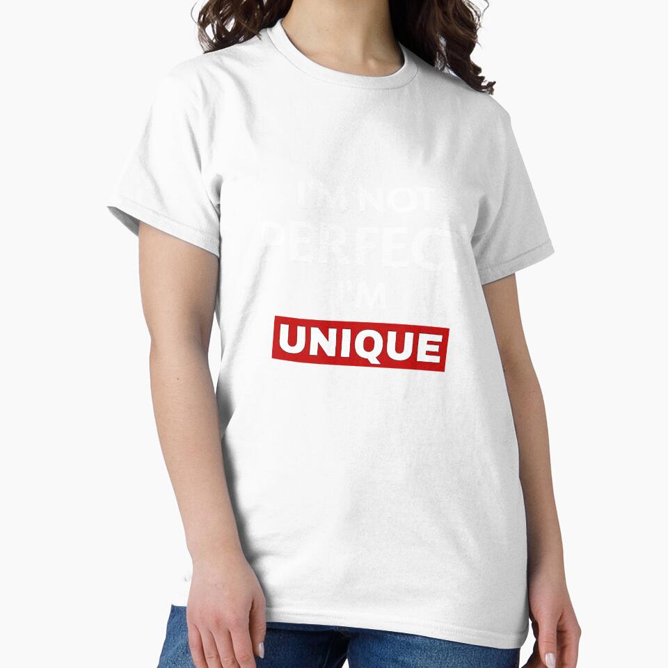 I’m Not Perfect I’m Unique – Bold Minimal Typography Design by Ahmed-G-Designs