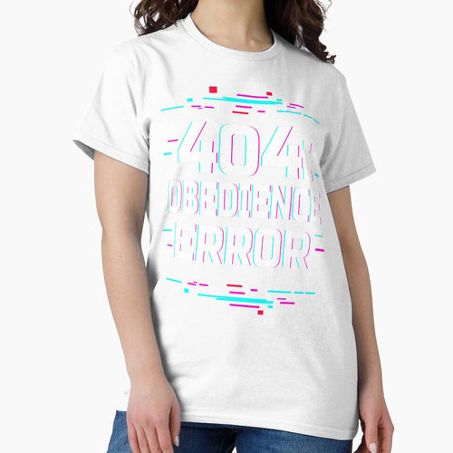 404: Obedience Error – Glitch Aesthetic Cyberpunk Design by Rebel Animal