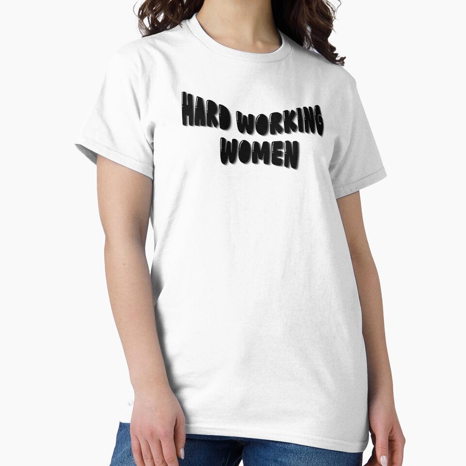 Hard working women black and white aesthetic typoraphy by thecapy