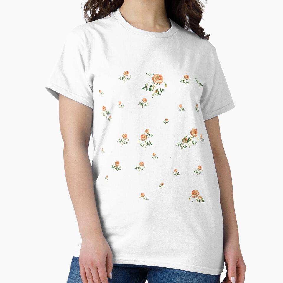 Rose flower ornate cute floral pattern watercolor by Yana Mustafina | Boho Soulful Designs
