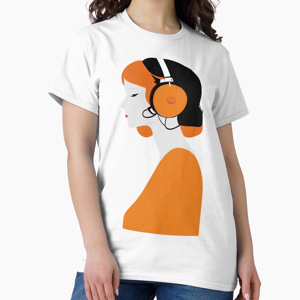 minimalist woman wearing headphone by minimalizy