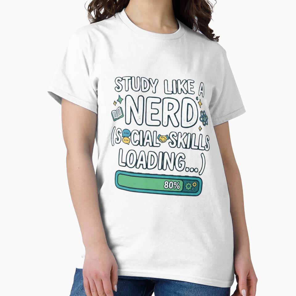 Study Like a Nerd Social Skills Loading 80 Percent by Amr Darwish Graphic designer