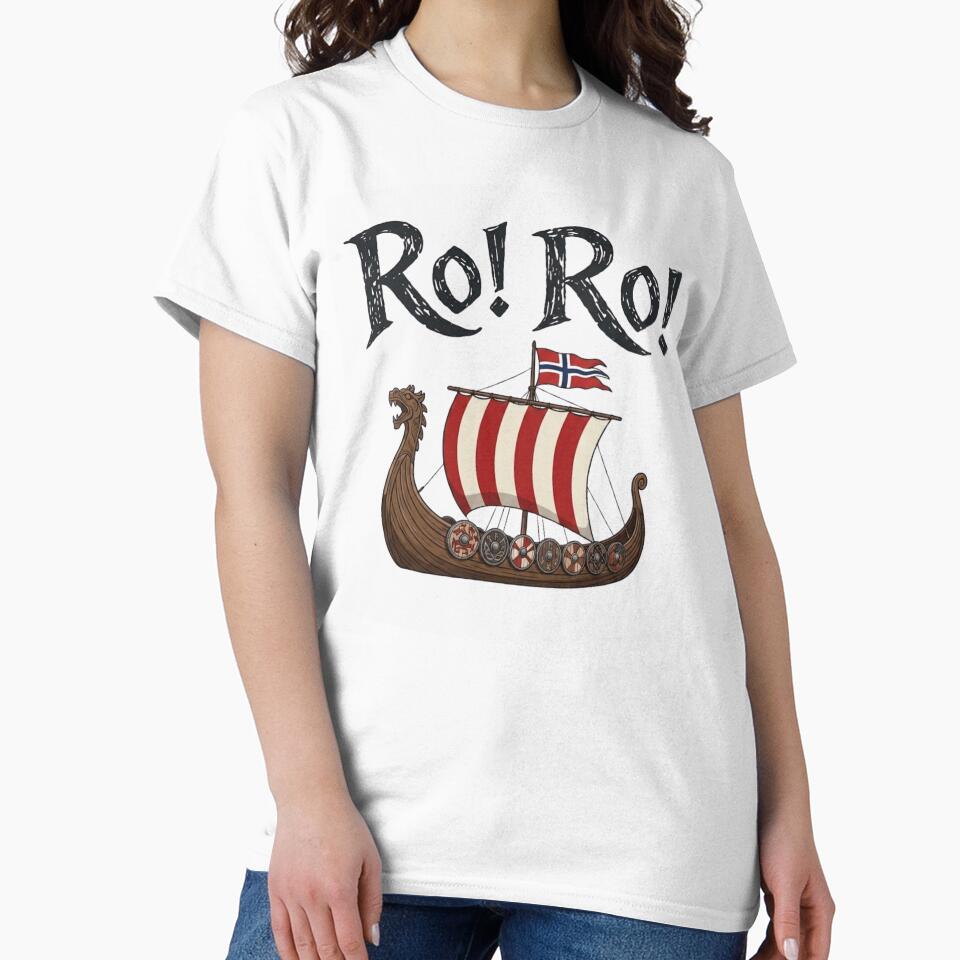 Norway Viking Row Ro! Ro! Supporter Longship Retro Graphic by haitrieuic96