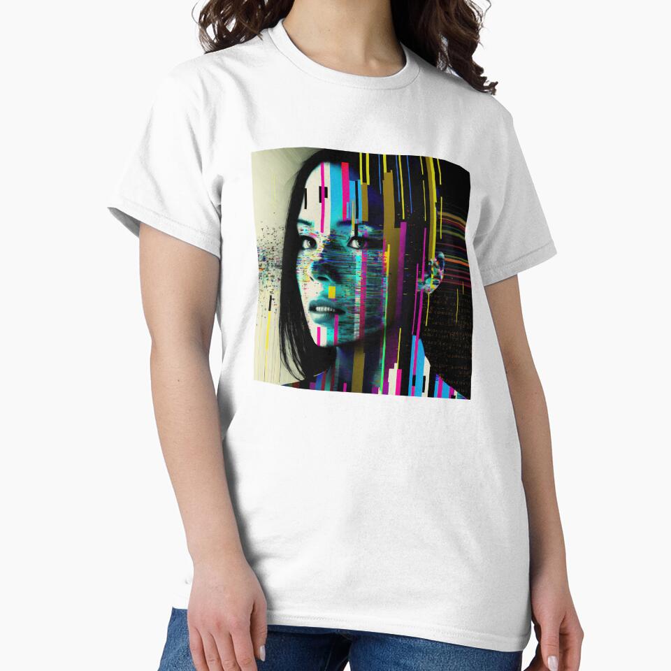 Glitchy Digital Woman by Definitelycole