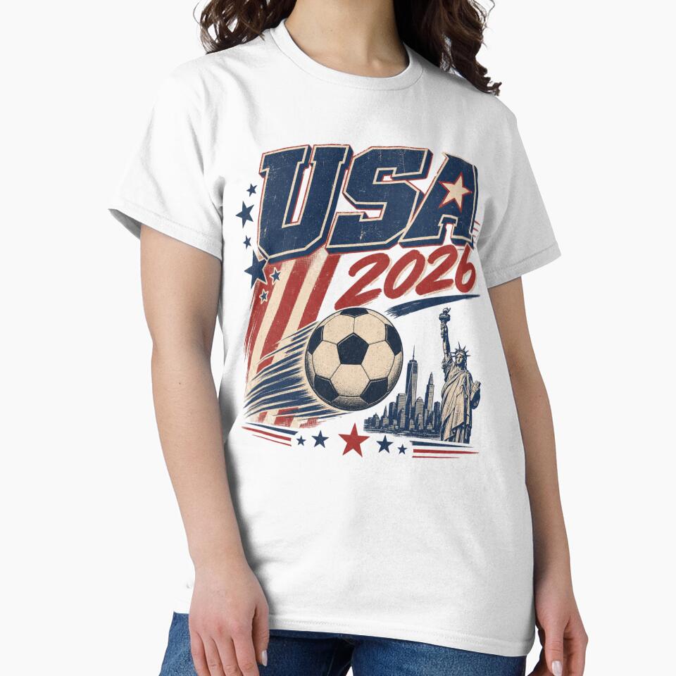 USA 2026 Football World Cup Glory | Stars and Stripes Fan Supporter Shirt by rushaib