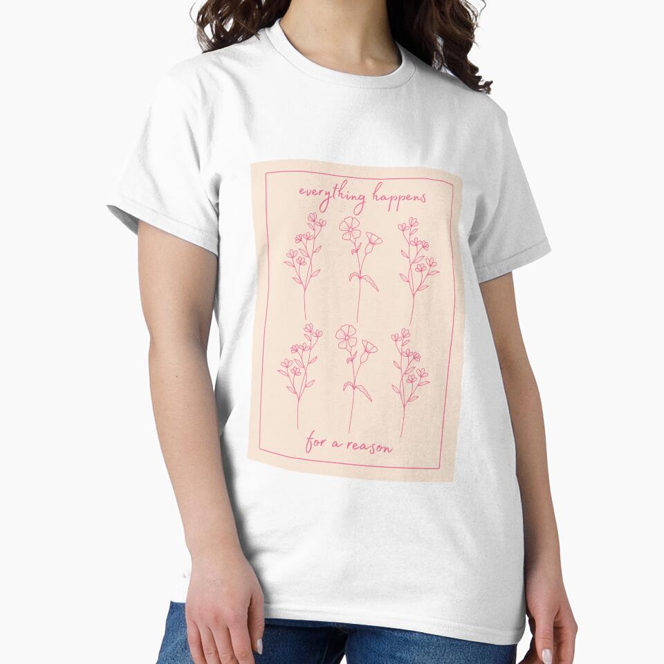Everything Happens for a Reason Pink Floral by jessicaleah15