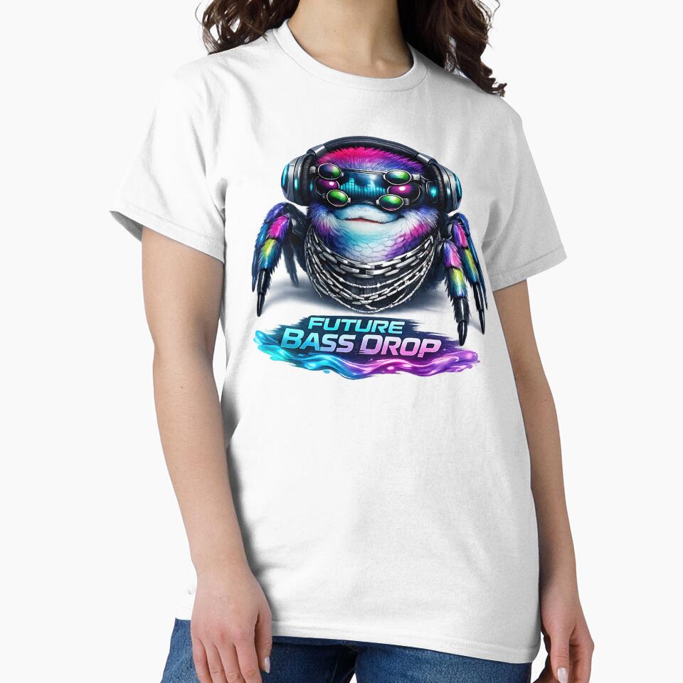 Breakcore Matrix Cute Cyber Spider DJ Glitch by  ZenRave Designs