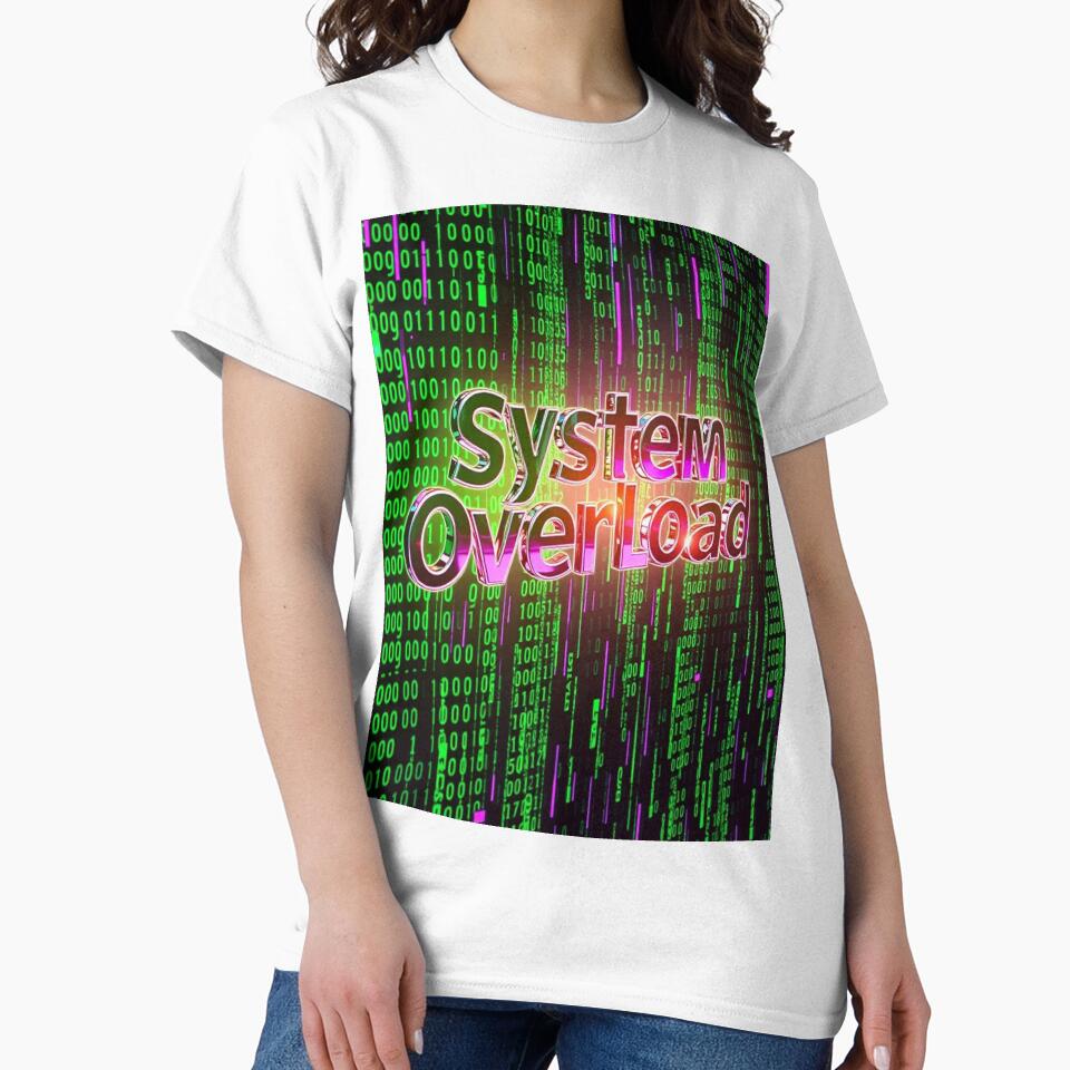 System Overload – Glitchcore Y2K Chrome Design by CMdigit