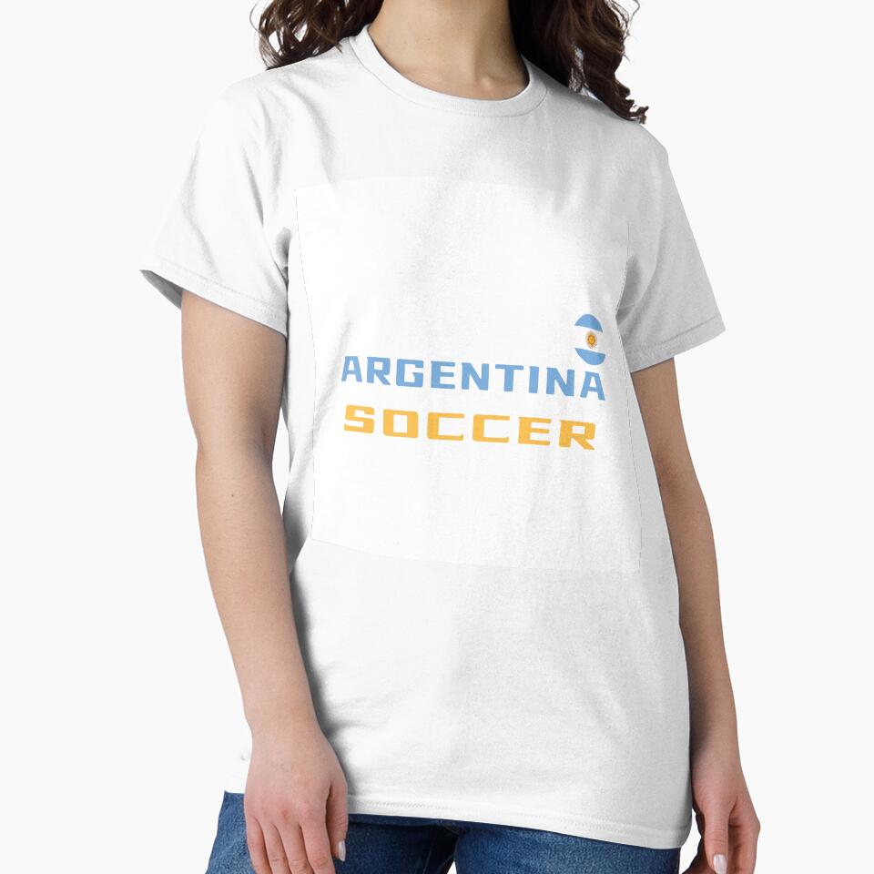 Argentina Soccer T-Shirt with Flag – 2026 Argentinian Football Tee | Uncle Jichuan by Uncle-Jichuan