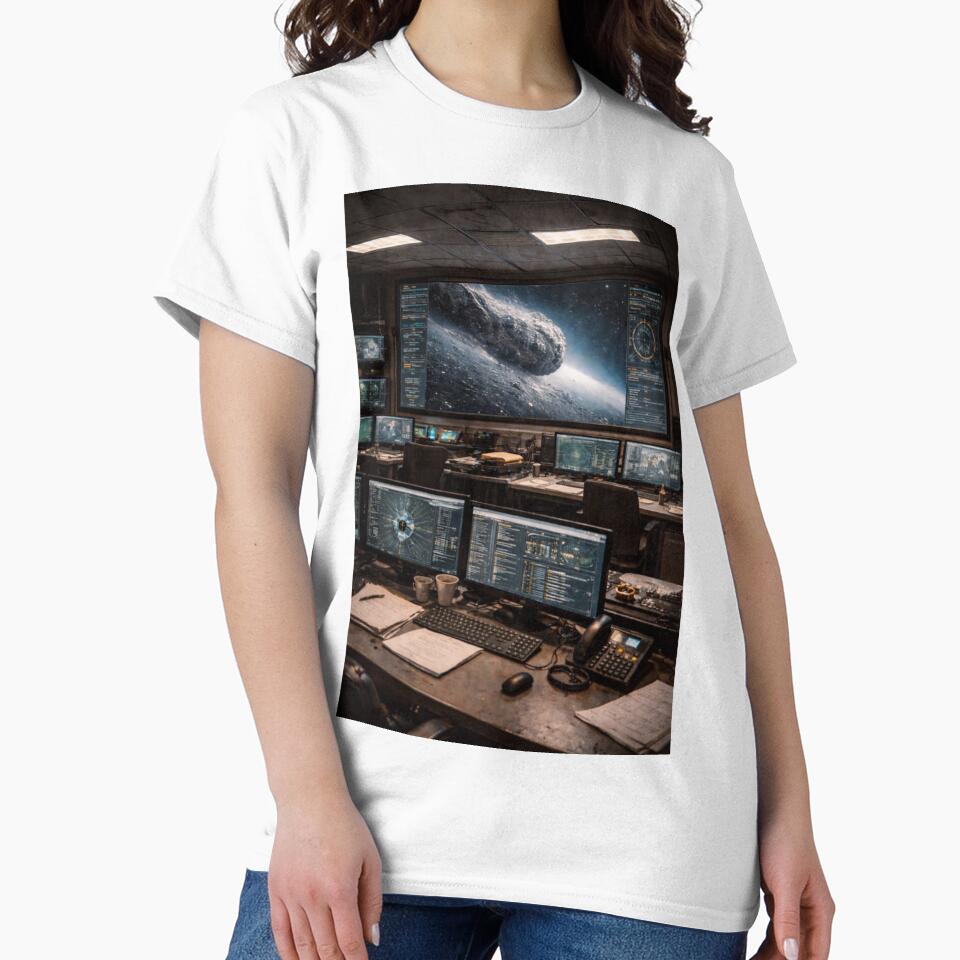 Asteroid Command Center Wall Art | Sci-Fi Mission Control Room Print by Element Horizon Studio