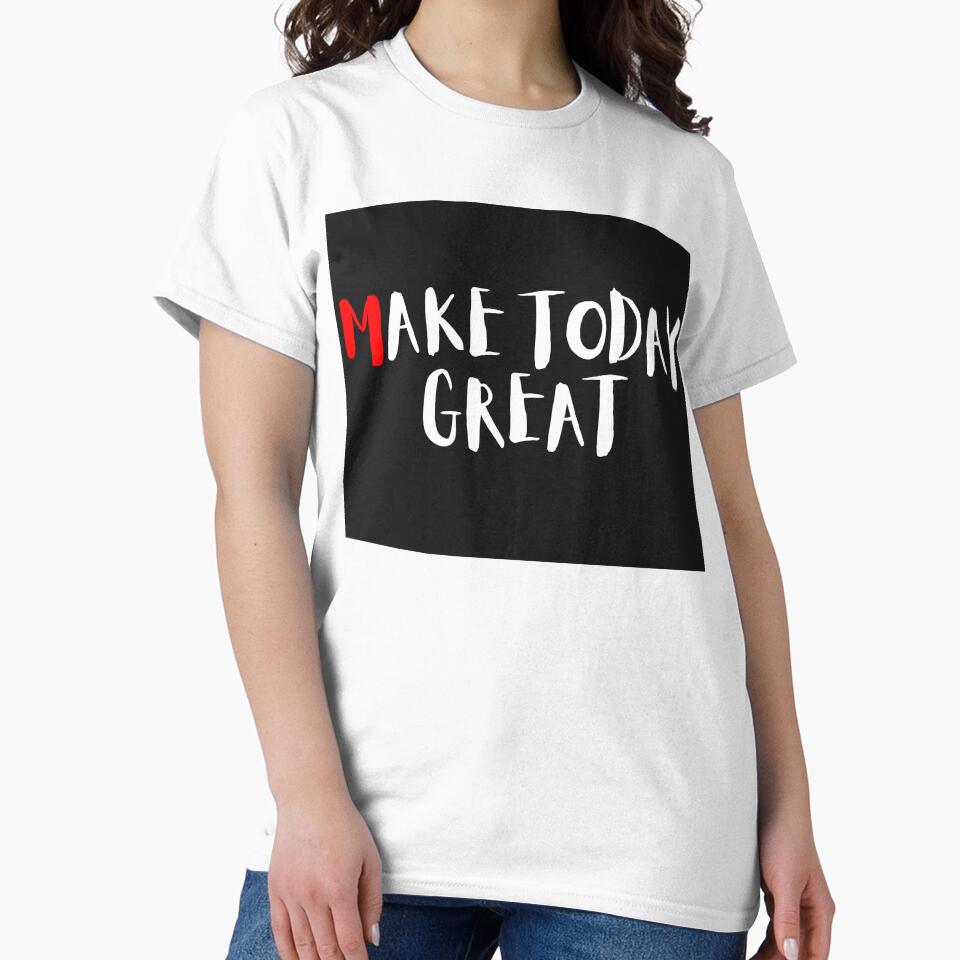 MAKE TODAY GREAT – Minimalist Motivational Text Design by DGK4ink