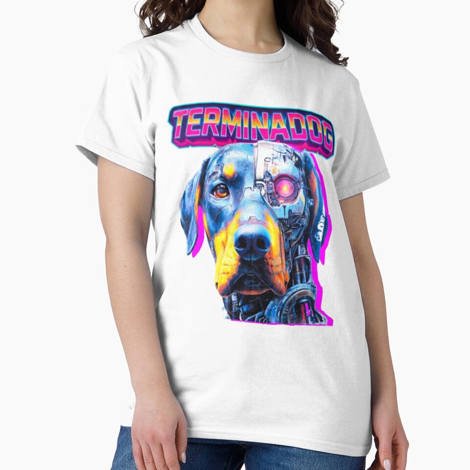 Terminadog – Cyberpunk Dog Retro 80s Sci-Fi by Wawan35200