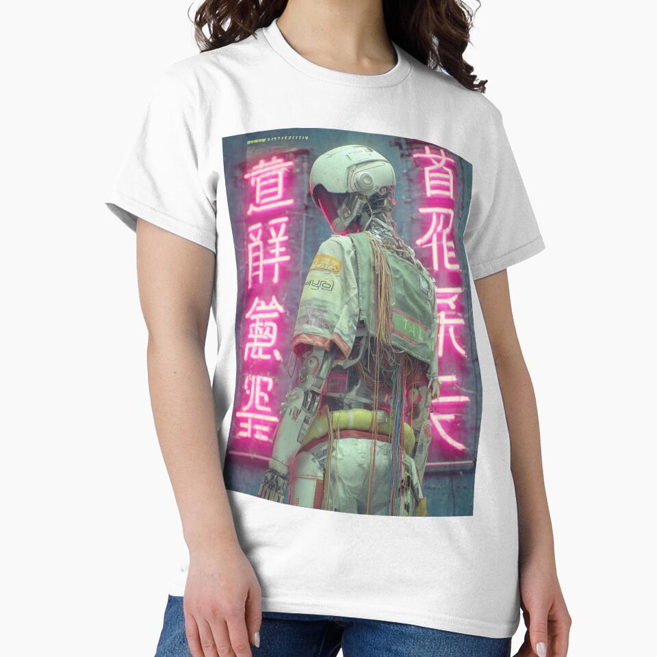 Canvas Neon Samurai by Retro Type