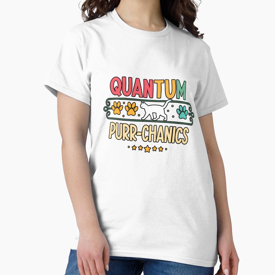 Quantum Purr-chanics – Funny Cat Physics Science design by the science zoo