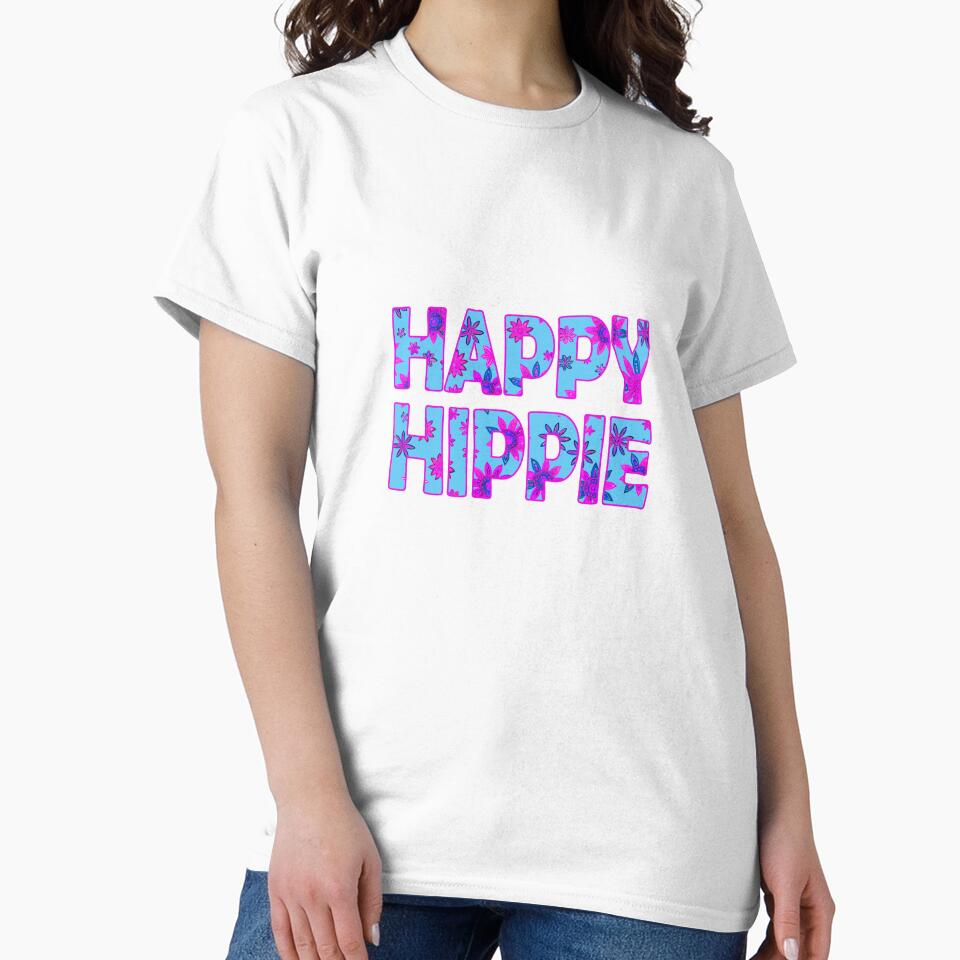 Happy Hippie Words Flower Power Free Spirit Hippie Vibes 1 of 4 by Beachy