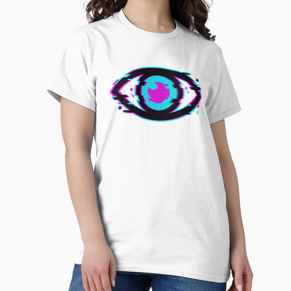 Cyberpunk Glitch Eye Neon Surveillance 2026 by MarCinu Art