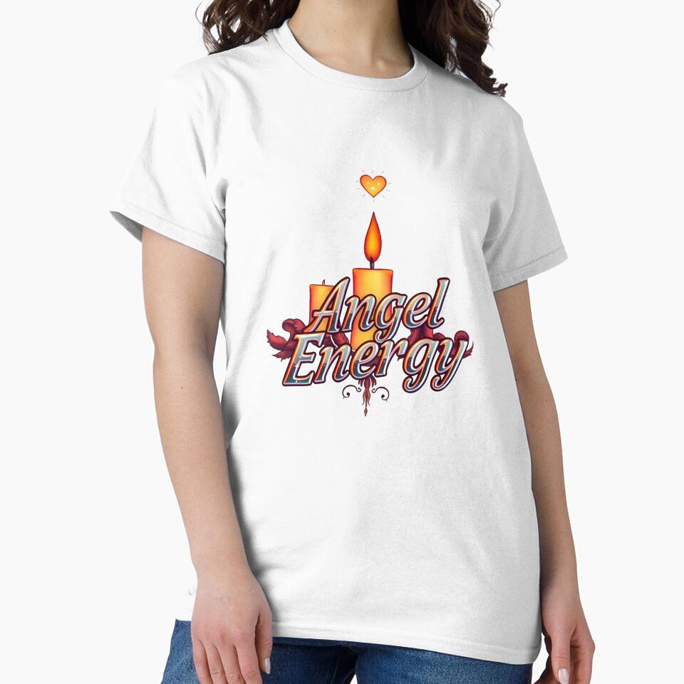 Y2K Chrome “Angel Energy” Text – Shiny Aesthetic Sticker Design by DreamyDesigns17