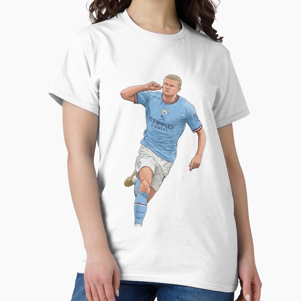 Erling Haaland Football Icon – Norway Sports Illustration by Mialunaa