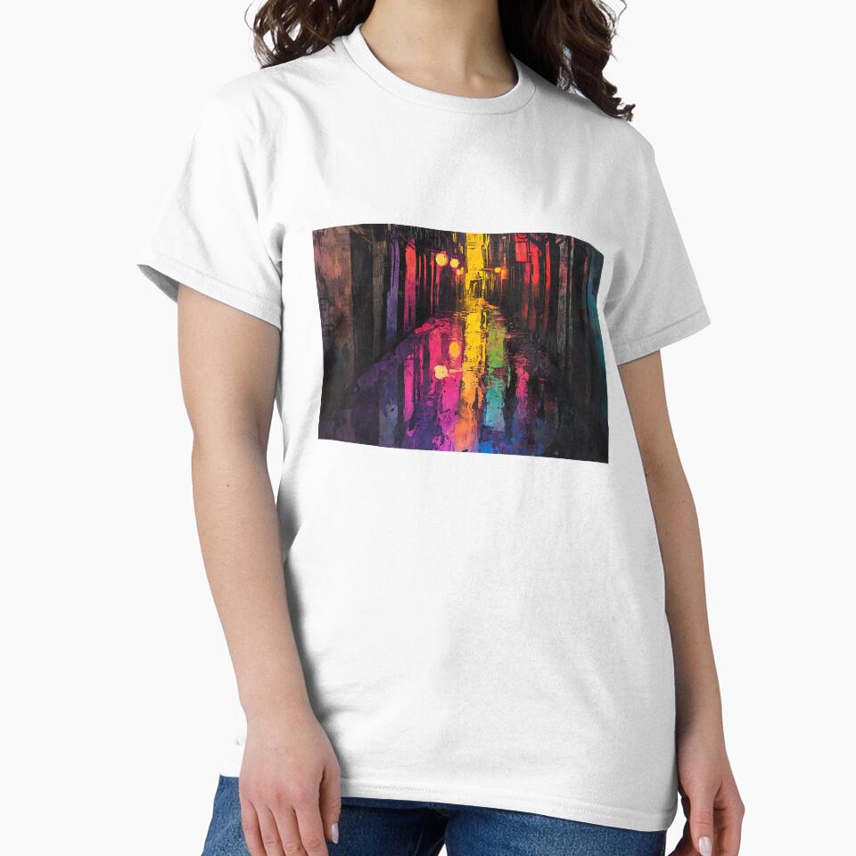 Cyberpunk Art: Neon Rain Alleyways by bapupa