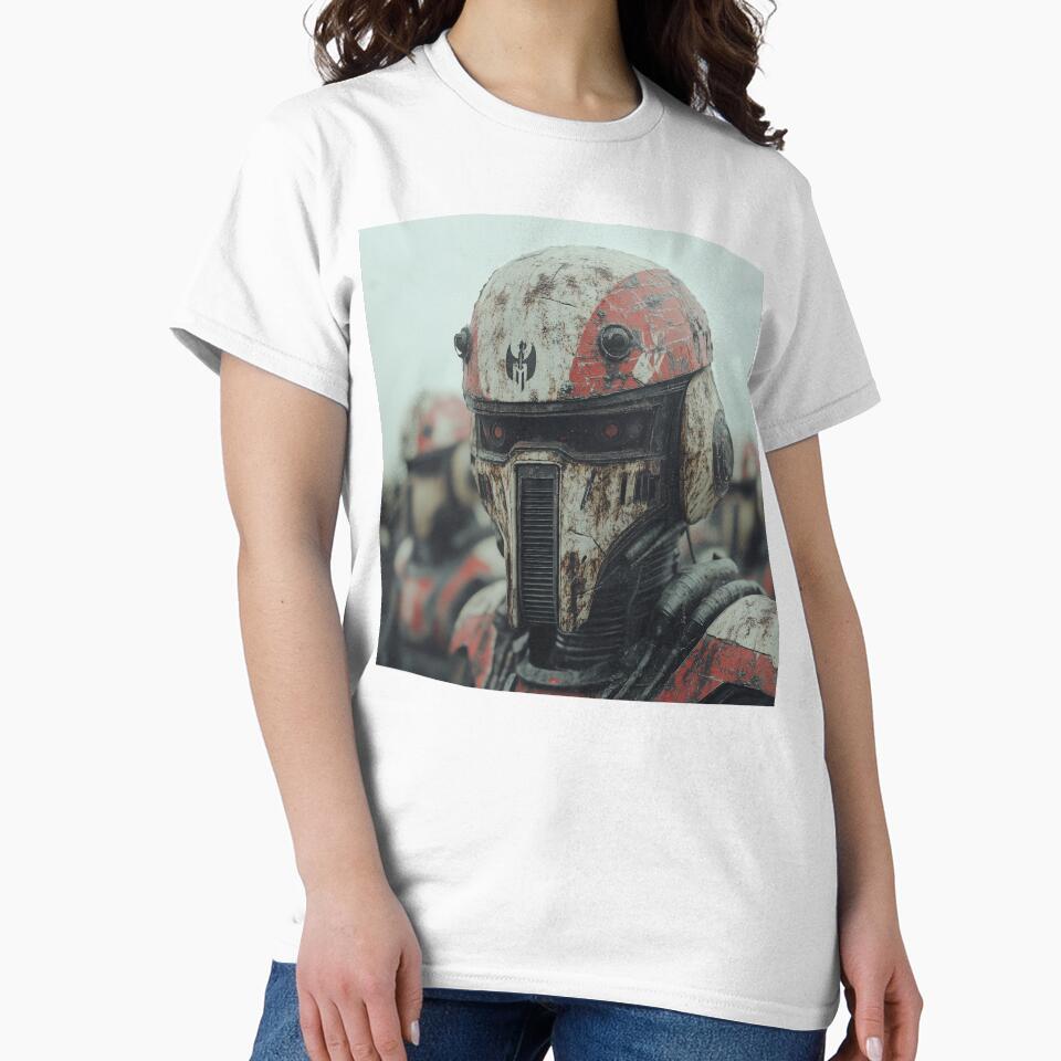 Battle-Worn Robot Soldier in a Futuristic Army by landletsy